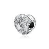 925 Silver Star in My Heart Clip Beads Jewelry
