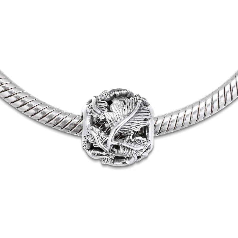 Openwork Leaves Beads for European Charms Bracelets