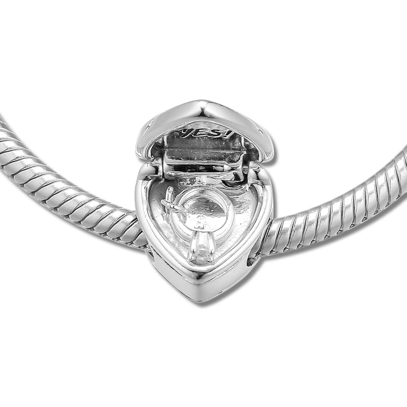 European Charms Bracelet 925 Sterling Silver DIY Fits Promise Beads
