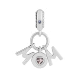 Mom Beads with Pink & Lilac CZ 925 Sterling-Silver-Jewelry