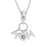 Mom Beads with Pink & Lilac CZ 925 Sterling-Silver-Jewelry
