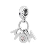 Mom Beads with Pink & Lilac CZ 925 Sterling-Silver-Jewelry