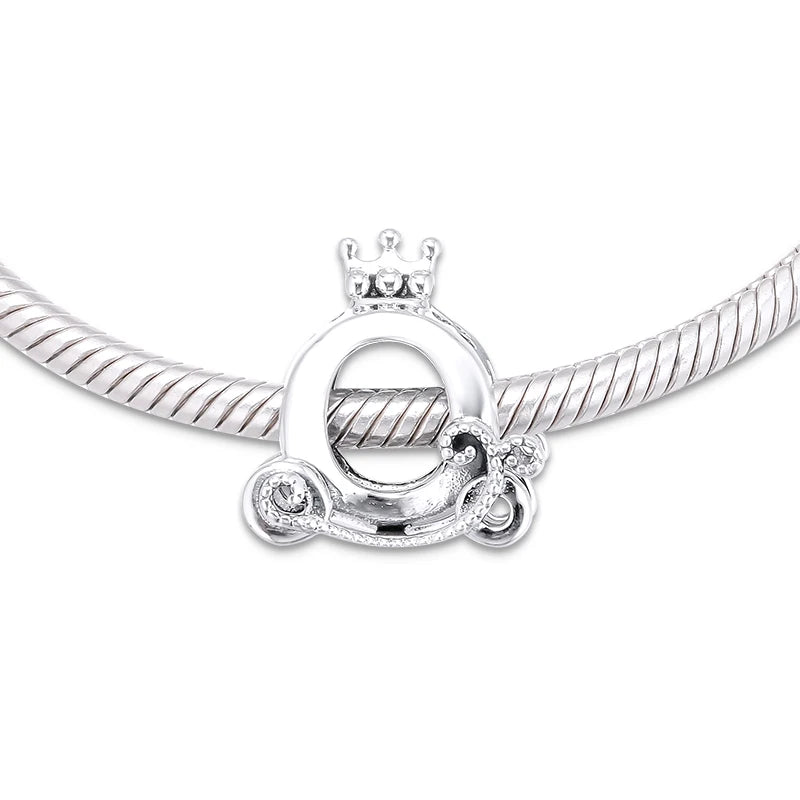 Europe Charms Bracelet Beads Crown O Carriage 925 Sterling Silver Jewelry