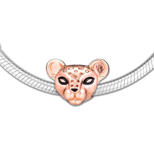 Europe Charms Bracelet Rose Sparkling Lion Princess Beads 925 Sterling Silver