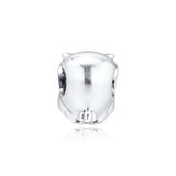 925 Sterling Silver Sparkling Owl Beads for Europe Charms Bracelets
