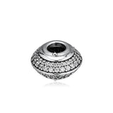 Europe Charms Bracelet Pave Beads 925 Sterling Silver Jewelry