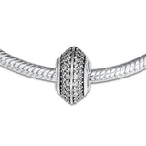 Europe Charms Bracelet Pave Beads 925 Sterling Silver Jewelry