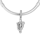 European Charms Bracelet Beads Clear CZ 925 Sterling Silver DIY Springtime Fits