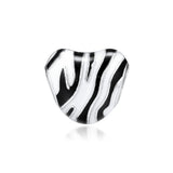 European Charms Bracelet Stripes Beads 925 Sterling Silver DIY Fits