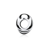 European Charms Bracelet Stripes Beads 925 Sterling Silver DIY Fits