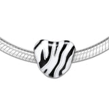 European Charms Bracelet Stripes Beads 925 Sterling Silver DIY Fits