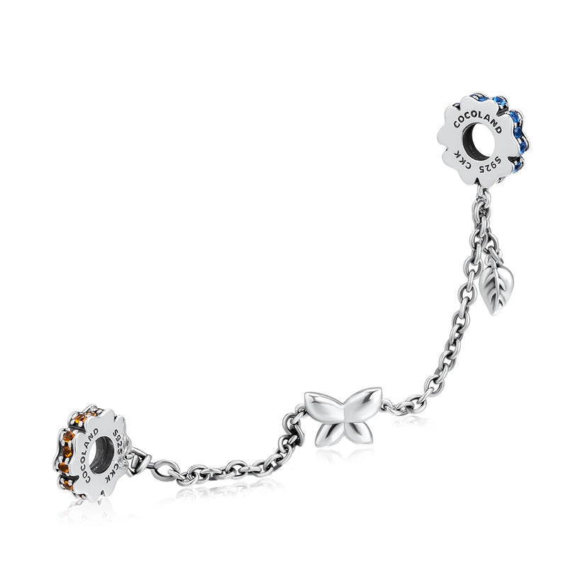 Europe Charms Bracelets Safety Chain Beads 925 Sterling-Silver-Jewelry
