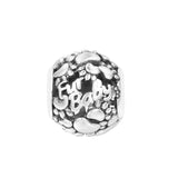 DIY Charms Bracelet Beads - Fur Baby Hearts & Paw Prints - Sterling Silver