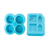 Flag Frog Round Stud Earrings Silicone Mold for Resin Casting