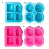 Flag Frog Round Stud Earrings Silicone Mold for Resin Casting
