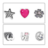 925 Sterling Silver Floating Locket Necklaces with Petite Charms