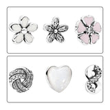 925 Sterling Silver Floating Locket Necklaces with Petite Charms