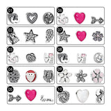 925 Sterling Silver Floating Locket Necklaces with Petite Charms