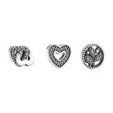 925 Sterling Silver Floating Locket Necklaces with Petite Charms