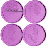 Flower Fairy Tray Molds - DIY Epoxy Resin Casting Beauty Coaster Silicone Mold