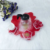 Silicone Mirror Tabletop Flower Mold for Epoxy Resin