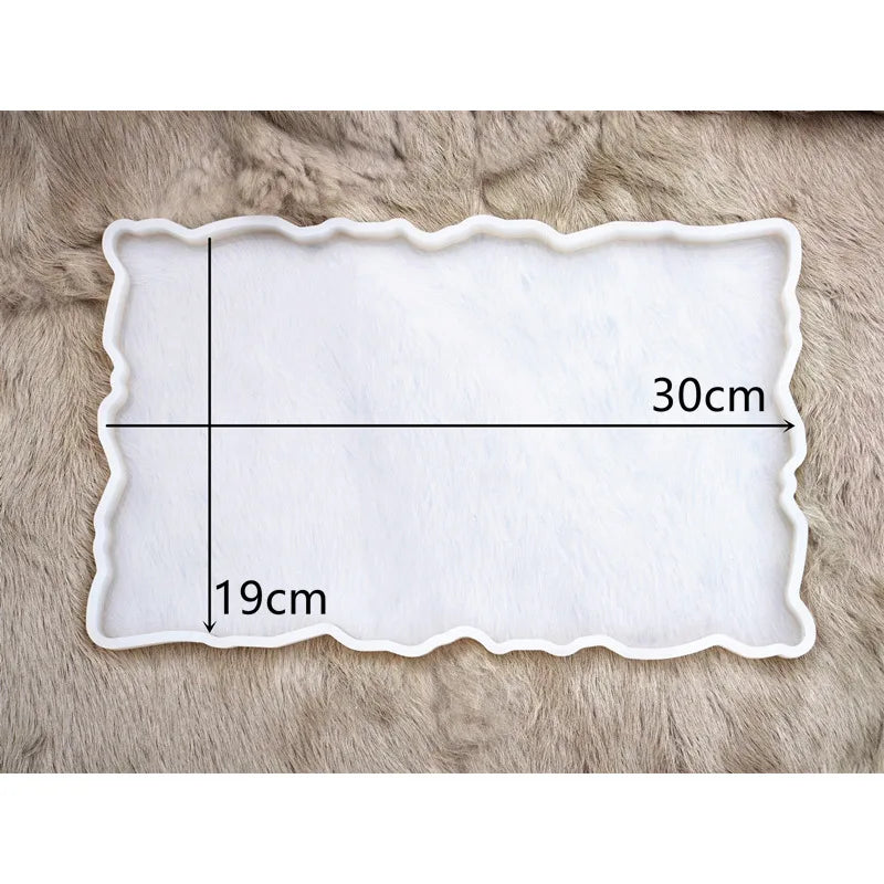 Fruit Tray Resin Mold Tea Tray Epoxy Mold For Resin Tray Coaster