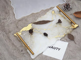 Fruit Tray Resin Mold Tea Tray Epoxy Mold For Resin Tray Coaster