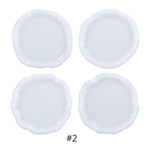 DIY Geometric Agate Coaster Resin Mold Set