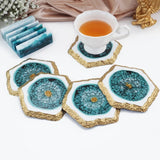 DIY Geometric Agate Coaster Resin Mold Set