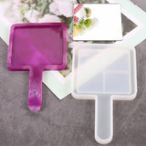 Geometric Cosmetic Mirror Silicone Mold Heart/Square/Round Shape Mould