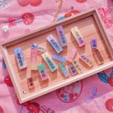 Geometry Filler Word Cards Resin Keychain Silicone Mold