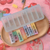 Geometry Filler Word Cards Resin Keychain Silicone Mold