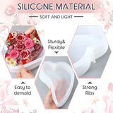 Geometry Cube Epoxy Resin Mold Round Rectangle Mirror Silicone Molds