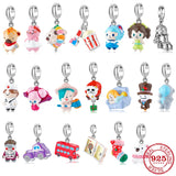 925 Silver Animal Car Game Pendant for Jewelry Making