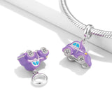 925 Silver Animal Car Game Pendant for Jewelry Making