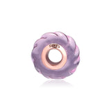 DIY Glass Beads For Jewelry Making Glittering Grooves Charm For Bracelets