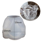 DIY Glazed Cup Resin Casting Mold Glazed Rose Flower Glass Tumbler Silicone Mold