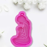 DIY Glossy Breastfeeding Mother Keychain Silicone Mould Crafts