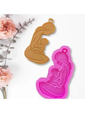 DIY Glossy Breastfeeding Mother Keychain Silicone Mould Crafts