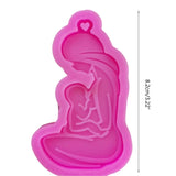 DIY Glossy Breastfeeding Mother Keychain Silicone Mould Crafts