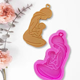 DIY Glossy Breastfeeding Mother Keychain Silicone Mould Crafts