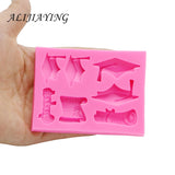 DIY Graduation Doctor Hat Fondant Mold Cake Decoration Tools