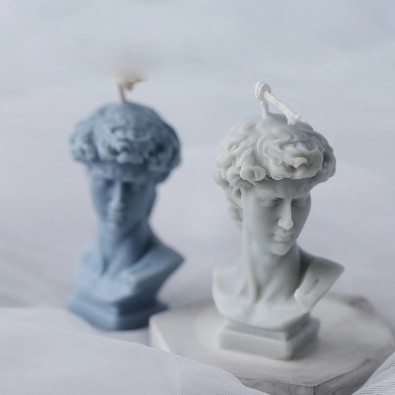 Great Artists Figures David Silicone Mold Resin Portrait Painting Mold