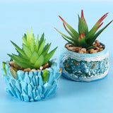 DIY Green Plant Potted Decoration Candle Holder Epoxy Resin Mold