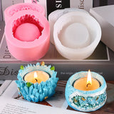 DIY Green Plant Potted Decoration Candle Holder Epoxy Resin Mold