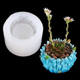 DIY Green Plant Potted Decoration Candle Holder Epoxy Resin Mold