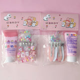Resin Cream Hair Clip DIY Kit - Glue & Accessories Set