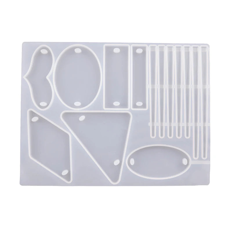 Hairpin Crystal Epoxy Resin Casting Mold Silicone Mould with Hair Pins