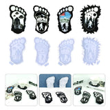 Halloween Bigfoot Monster Coaster Silicone Mold for Epoxy Resin