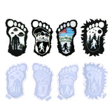 Halloween Bigfoot Monster Coaster Silicone Mold for Epoxy Resin